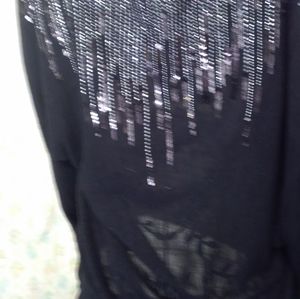 Black sweater blouse